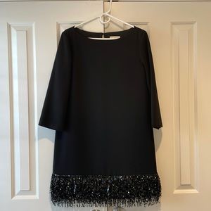 Kate Spade black with sequenced party dress (knee length)